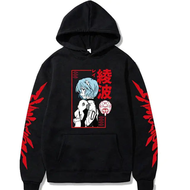 Anime EVA Men's Long Sleeve Hoodies