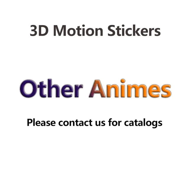 Anime Chainsaw Man Power 3D Motion Car Stickers