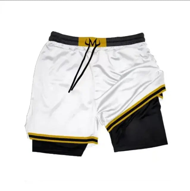 Men's Double-Layered Anime Shorts for Summer Sports