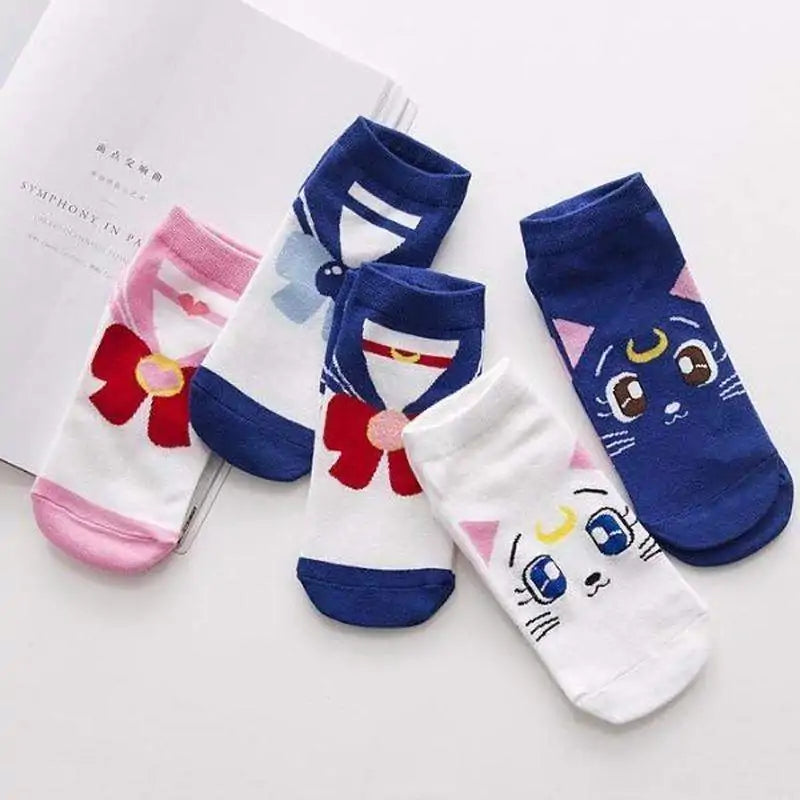 Anime-Inspired Printed Socks