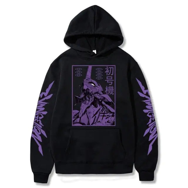 Anime EVA Men's Long Sleeve Hoodies