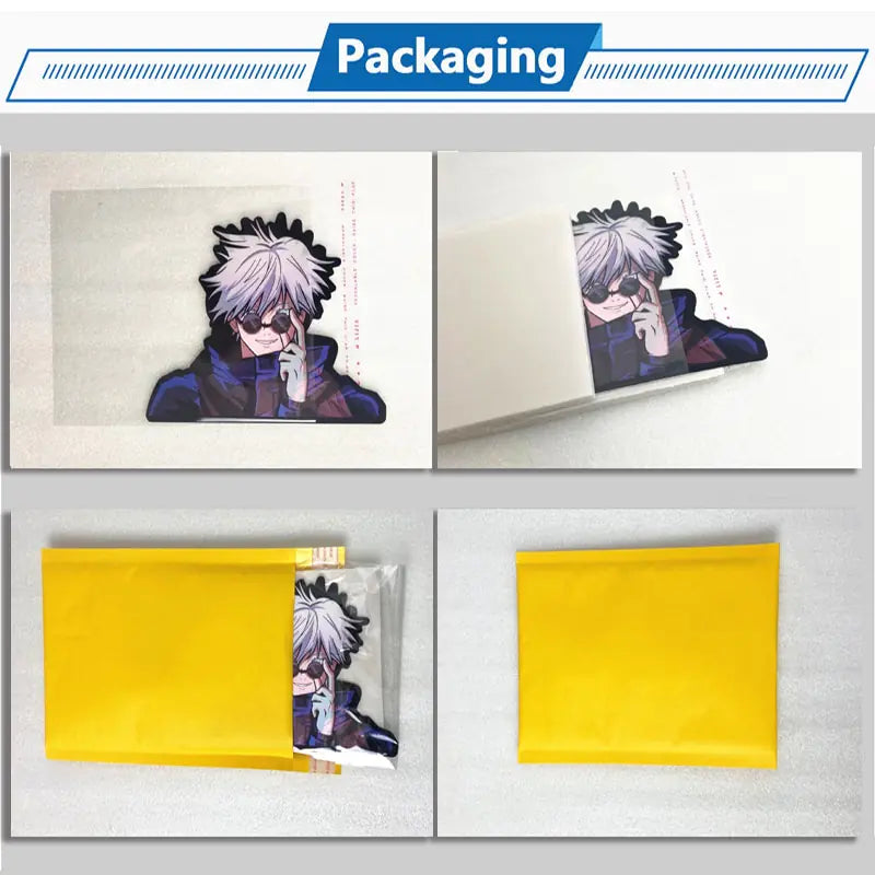 Anime Chainsaw Man Power 3D Motion Car Stickers